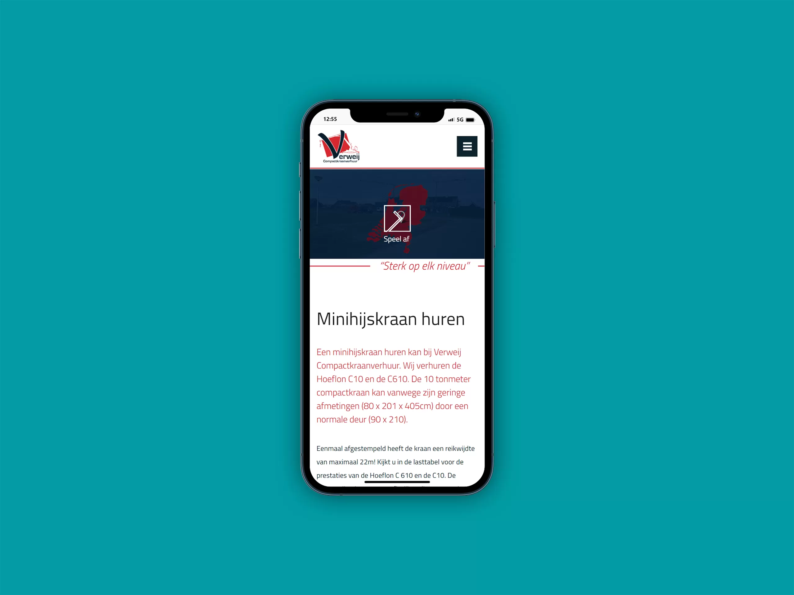 JvD ICT - Verweij Compactkraanverhuur - Fork CMS