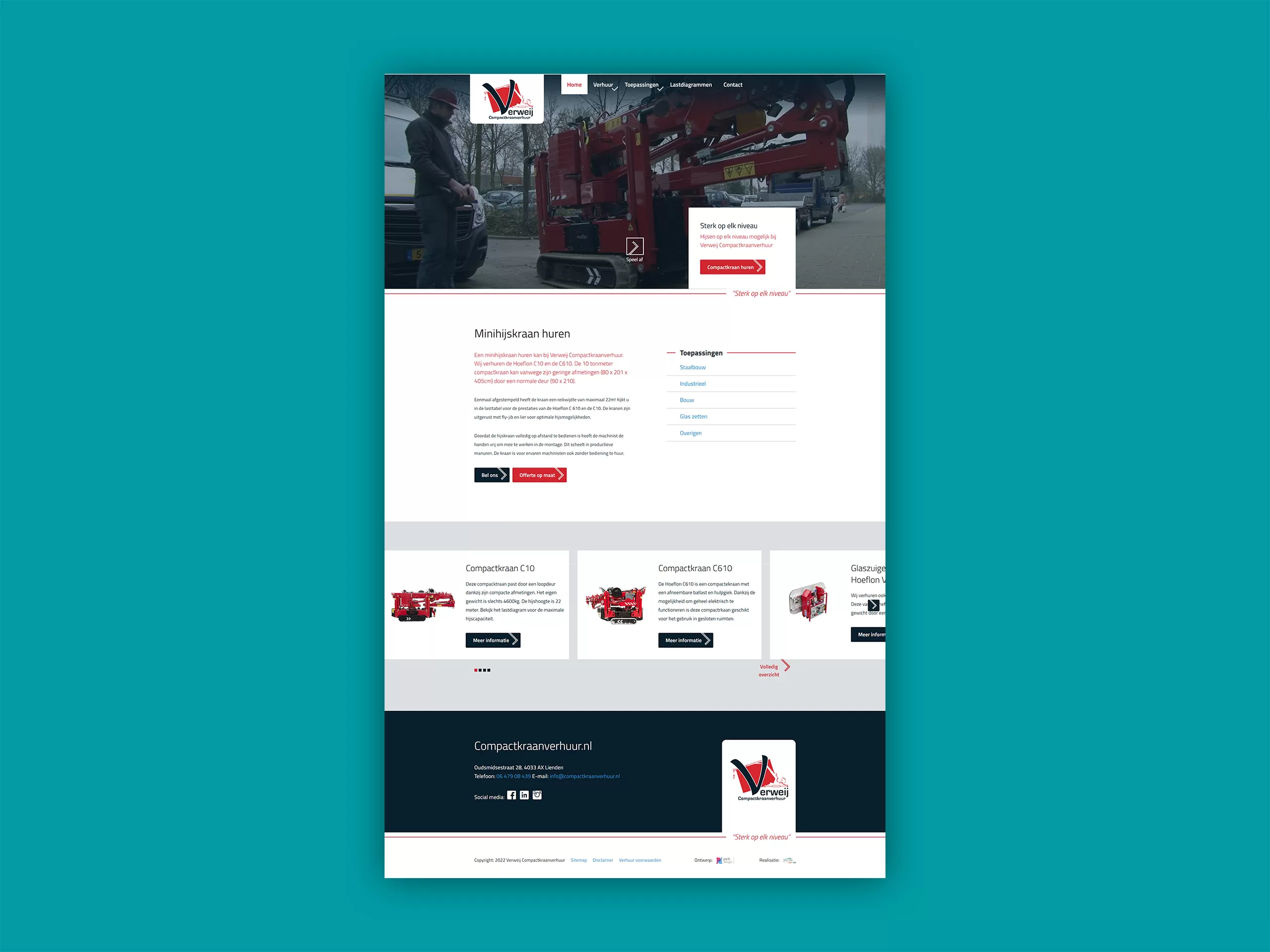 JvD ICT - Verweij Compactkraanverhuur - Fork CMS