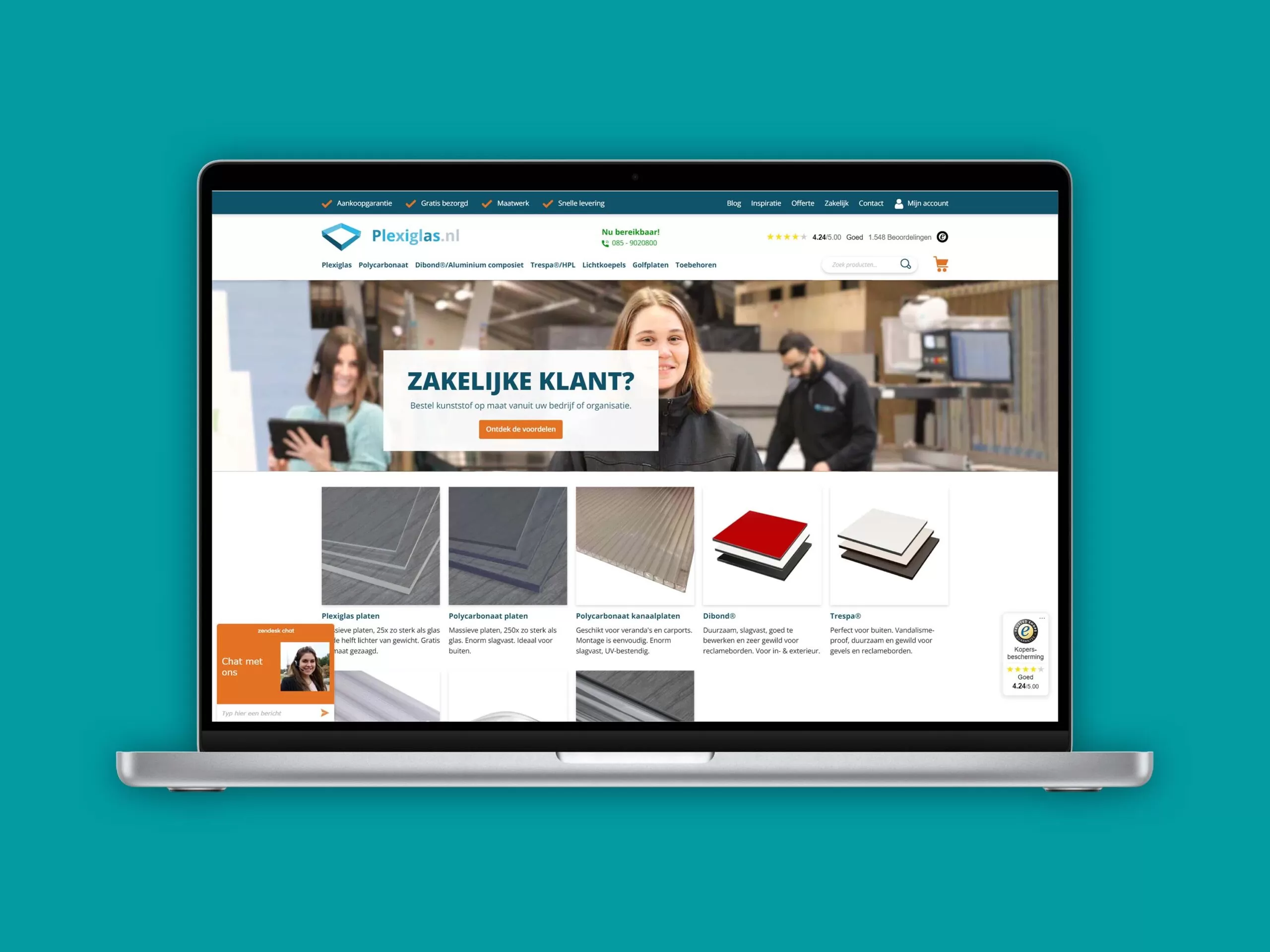 JvD ICT - Plexiglas.nl - Woocommerce Wordpress